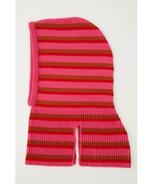 RODEO CROWNS WIDE BOWL（ロデオクラウンズワイドボウル）の「マルチボーダーバラクラバ（ニットキャップ/ビーニー・レディース・ホワイト系その他/レッド系その他/ブルー系その他・FREE）」の3枚目の写真