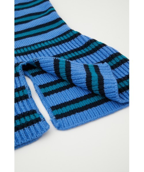 RODEO CROWNS WIDE BOWL（ロデオクラウンズワイドボウル）の「マルチボーダーバラクラバ（ニットキャップ/ビーニー・レディース・ホワイト系その他/レッド系その他/ブルー系その他・FREE）」の4枚目の写真