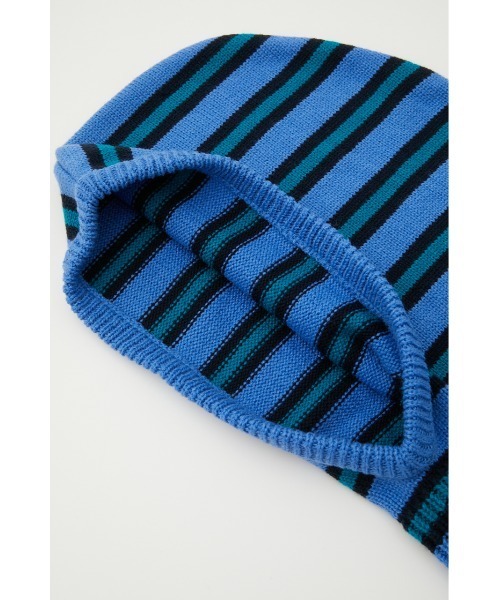 RODEO CROWNS WIDE BOWL（ロデオクラウンズワイドボウル）の「マルチボーダーバラクラバ（ニットキャップ/ビーニー・レディース・ホワイト系その他/レッド系その他/ブルー系その他・FREE）」の10枚目の写真