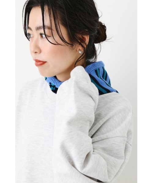 RODEO CROWNS WIDE BOWL（ロデオクラウンズワイドボウル）の「マルチボーダーバラクラバ（ニットキャップ/ビーニー・レディース・ホワイト系その他/レッド系その他/ブルー系その他・FREE）」の5枚目の写真