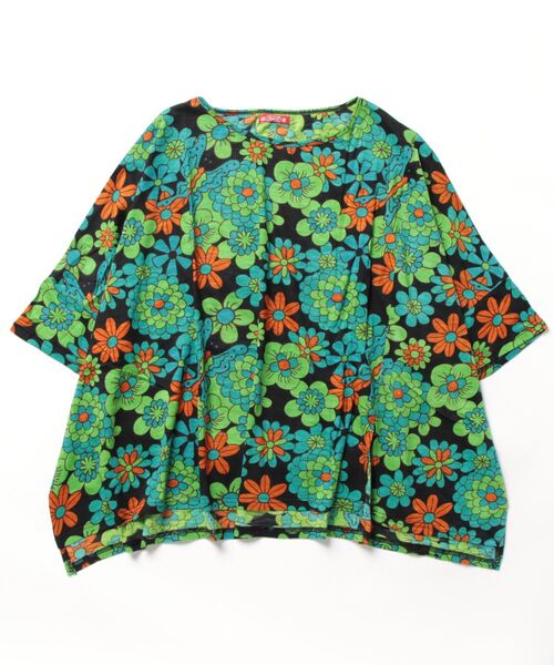 チャイハネ（チャイハネ）の「【チャイハネ】ヒピスラトップス（Tシャツ/カットソー・レディース・ブラック/ベージュ/パープル・FREE）」の2枚目の写真