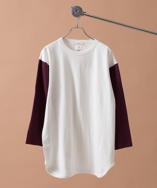 Revo.(レボ)の「Revo. OE 3/4 SLEEVE BASEBALL T-SHIRT オープンエンド 7分袖 ベースボールTシャツ(Tシャツ/カットソー・メンズ・ホワイト×グリーン/ブラック/インディゴブルー/ホワイト系その他/ホワイト×ブルー/ホワイト/グレー/グレー系その他・XL/M/S/L)」の5枚目の写真