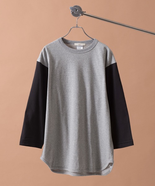 Revo.(レボ)の「Revo. OE 3/4 SLEEVE BASEBALL T-SHIRT オープンエンド 7分袖 ベースボールTシャツ(Tシャツ/カットソー・メンズ・ホワイト×グリーン/ブラック/インディゴブルー/ホワイト系その他/ホワイト×ブルー/ホワイト/グレー/グレー系その他・XL/M/S/L)」の7枚目の写真