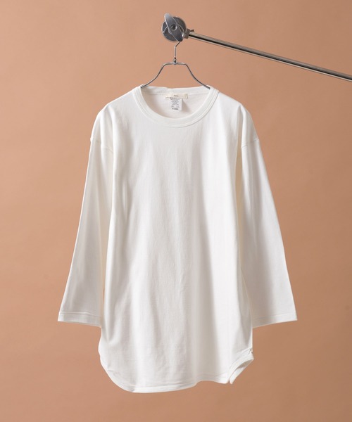 Revo.(レボ)の「Revo. OE 3/4 SLEEVE BASEBALL T-SHIRT オープンエンド 7分袖 ベースボールTシャツ(Tシャツ/カットソー・メンズ・ホワイト×グリーン/ブラック/インディゴブルー/ホワイト系その他/ホワイト×ブルー/ホワイト/グレー/グレー系その他・XL/M/S/L)」の2枚目の写真