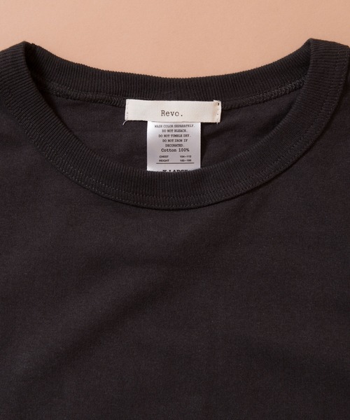 Revo.(レボ)の「Revo. OE 3/4 SLEEVE BASEBALL T-SHIRT オープンエンド 7分袖 ベースボールTシャツ(Tシャツ/カットソー・メンズ・ホワイト×グリーン/ブラック/インディゴブルー/ホワイト系その他/ホワイト×ブルー/ホワイト/グレー/グレー系その他・XL/M/S/L)」の10枚目の写真