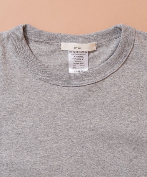 Revo.(レボ)の「Revo. OE 3/4 SLEEVE BASEBALL T-SHIRT オープンエンド 7分袖 ベースボールTシャツ(Tシャツ/カットソー・メンズ・ホワイト×グリーン/ブラック/インディゴブルー/ホワイト系その他/ホワイト×ブルー/ホワイト/グレー/グレー系その他・XL/M/S/L)」の17枚目の写真