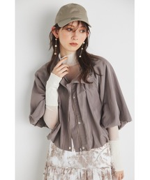 rienda | ドローストリングネックバルーンブルゾン(ブルゾン)