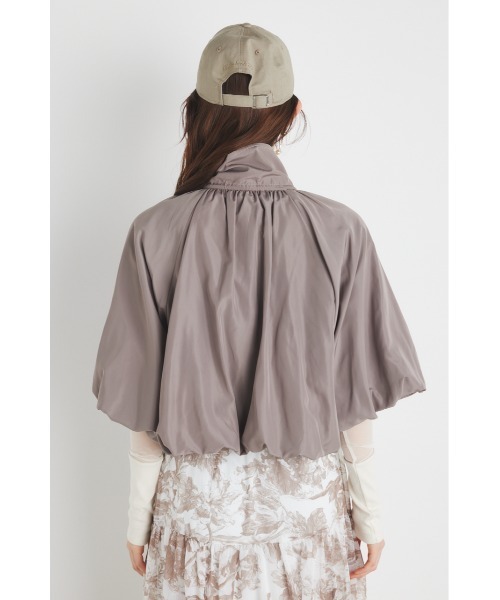 rienda（リエンダ）の「ドローストリングネックバルーンブルゾン（ブルゾン・レディース・ブラック/アイボリー/ライトブラウン・FREE）」の13枚目の写真