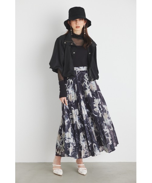 rienda（リエンダ）の「ドローストリングネックバルーンブルゾン（ブルゾン・レディース・ブラック/アイボリー/ライトブラウン・FREE）」の20枚目の写真