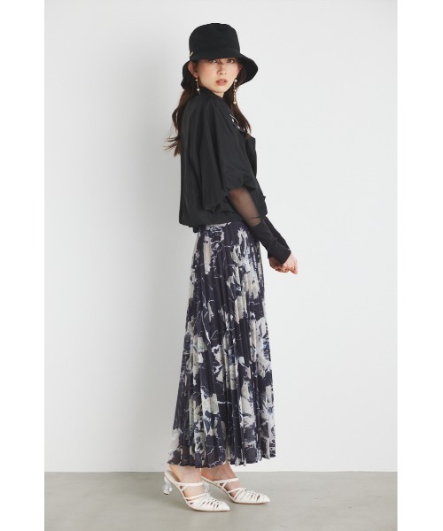 rienda（リエンダ）の「ドローストリングネックバルーンブルゾン（ブルゾン・レディース・ブラック/アイボリー/ライトブラウン・FREE）」の21枚目の写真