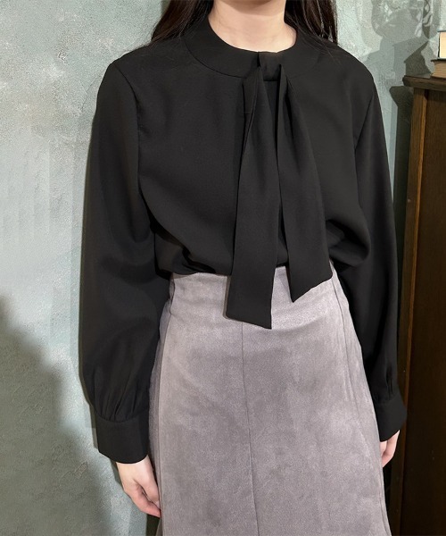 セール】スカーフカラーボウタイブラウス（シャツ/ブラウス）｜Doux