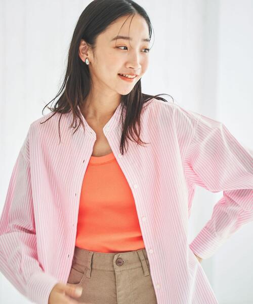 coen(コーエン)の「テレコノースリーブタンクトップ(タンクトップ・レディース・ブラック/ホワイト/ベージュ/オレンジ/ダークグレー/ロイヤルブルー・M/L)」の15枚目の写真