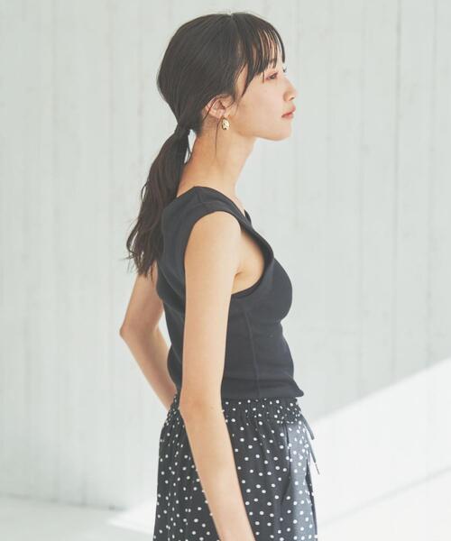 coen(コーエン)の「テレコノースリーブタンクトップ(タンクトップ・レディース・ブラック/ホワイト/ベージュ/オレンジ/ダークグレー/ロイヤルブルー・M/L)」の21枚目の写真