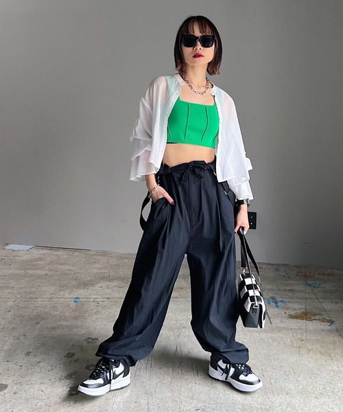 PAGEBOY（ページボーイ）の「ビスチェニットタンク（タンクトップ・レディース・オフホワイト/ブラック/グリーン/レッド・FREE）」の15枚目の写真