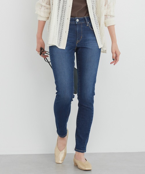 AMERICAN HOLIC（アメリカンホリック）の「スキニーフィットデニム（デニムパンツ・レディース・インディゴブルー/ワンウォッシュ/ライトインディゴブルー/ブラック/ダークインディゴブルー/グレー・M/XL/L/XS/S）」の4枚目の写真