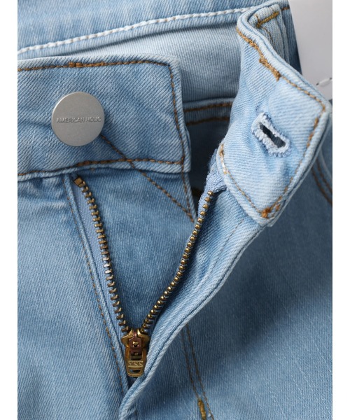 AMERICAN HOLIC（アメリカンホリック）の「スキニーフィットデニム（デニムパンツ・レディース・インディゴブルー/ワンウォッシュ/ライトインディゴブルー/ブラック/ダークインディゴブルー/グレー・M/XL/L/XS/S）」の10枚目の写真