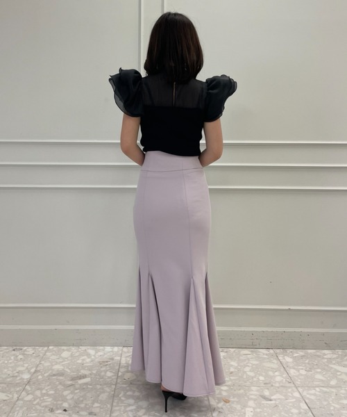 EIMY ISTOIRE(エイミーイストワール)の「コルセットシームマーメイドスカート(スカート・レディース・グリーン系その他/アイボリー/ラベンダー/ブラック・S/M)」の8枚目の写真
