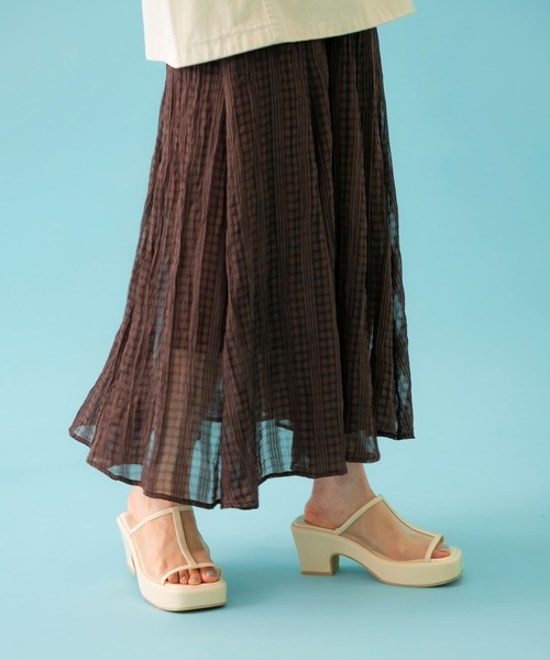 SENSE OF PLACE by URBAN RESEARCH(センスオブプレイスバイアーバンリサーチ)の「ボリュームソールメッシュサボ(サンダル・レディース・ベージュ/アイボリー/ブラック・SMALL/MEDIUM/LARGE)」の10枚目の写真