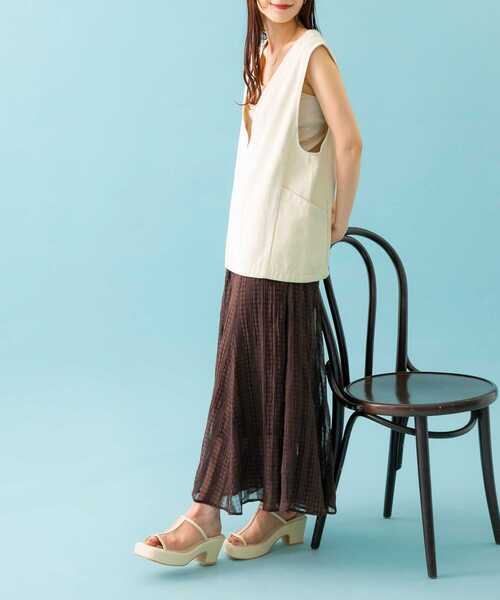 SENSE OF PLACE by URBAN RESEARCH(センスオブプレイスバイアーバンリサーチ)の「ボリュームソールメッシュサボ(サンダル・レディース・ベージュ/アイボリー/ブラック・SMALL/MEDIUM/LARGE)」の11枚目の写真