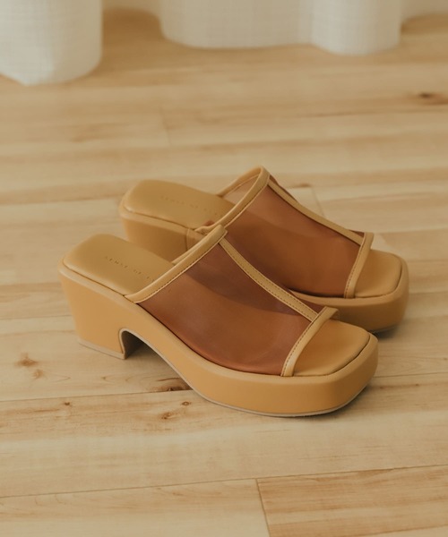 SENSE OF PLACE by URBAN RESEARCH(センスオブプレイスバイアーバンリサーチ)の「ボリュームソールメッシュサボ(サンダル・レディース・ベージュ/アイボリー/ブラック・SMALL/MEDIUM/LARGE)」の12枚目の写真