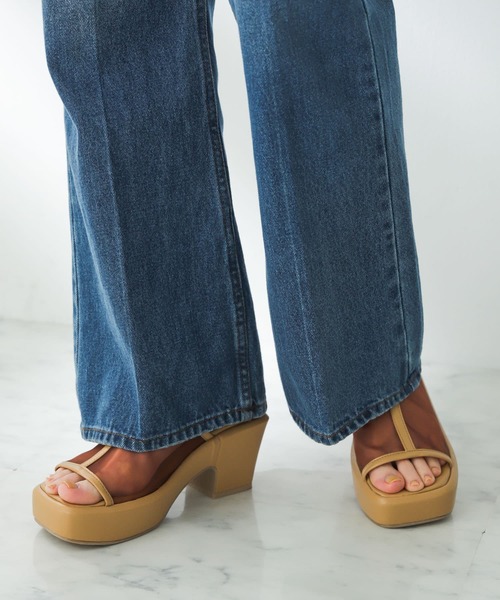 SENSE OF PLACE by URBAN RESEARCH(センスオブプレイスバイアーバンリサーチ)の「ボリュームソールメッシュサボ(サンダル・レディース・ベージュ/アイボリー/ブラック・SMALL/MEDIUM/LARGE)」の13枚目の写真