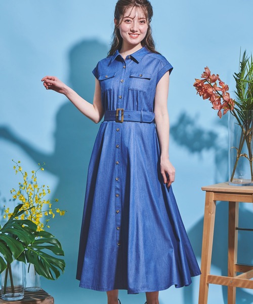 NOELA（ノエラ）の「デニムシャツサマーワンピ（ワンピース）」 - WEAR