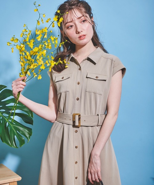 本日限定価格【美品】ノエラ Noela デニムシャツ サマーワンピース ノエラ Noela デニムシャツサマーワンピ （オフホワイト