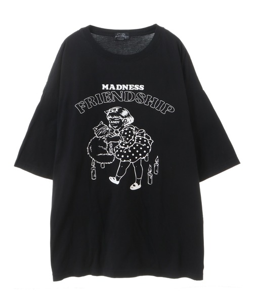 Candy Stripper（キャンディストリッパー）の「MADNESS FRIENDSHIP BIGBIG Tシャツ（Tシャツ/カットソー・レディース・オフホワイト/ブラック・2）」の11枚目の写真