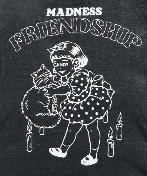 Candy Stripper（キャンディストリッパー）の「MADNESS FRIENDSHIP BIGBIG Tシャツ（Tシャツ/カットソー・レディース・オフホワイト/ブラック・2）」の19枚目の写真