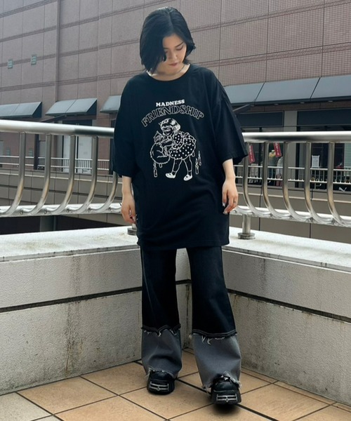 Candy Stripper（キャンディストリッパー）の「MADNESS FRIENDSHIP BIGBIG Tシャツ（Tシャツ/カットソー・レディース・オフホワイト/ブラック・2）」の12枚目の写真