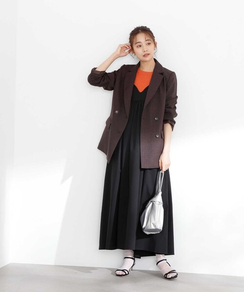 N.（N. Natural Beauty Basic）（エヌエヌナチュラルビューティーベーシック）の「◆ボリュームキャミワンピース（ワンピース・レディース・ベージュ/ブラック・MEDIUM）」の17枚目の写真