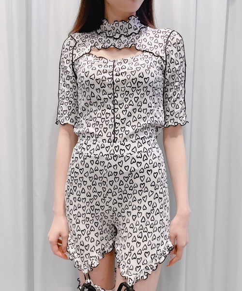 lilLilly（リルリリー）の「カットアウトリブメロートップス（Tシャツ/カットソー・レディース・ブラック/ホワイト・FREE）」の7枚目の写真