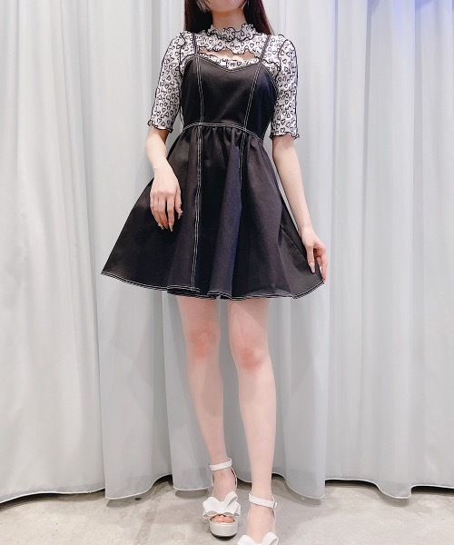 lilLilly（リルリリー）の「カットアウトリブメロートップス（Tシャツ/カットソー・レディース・ブラック/ホワイト・FREE）」の14枚目の写真