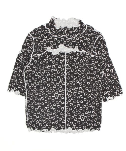 lilLilly（リルリリー）の「カットアウトリブメロートップス（Tシャツ/カットソー・レディース・ブラック/ホワイト・FREE）」の18枚目の写真