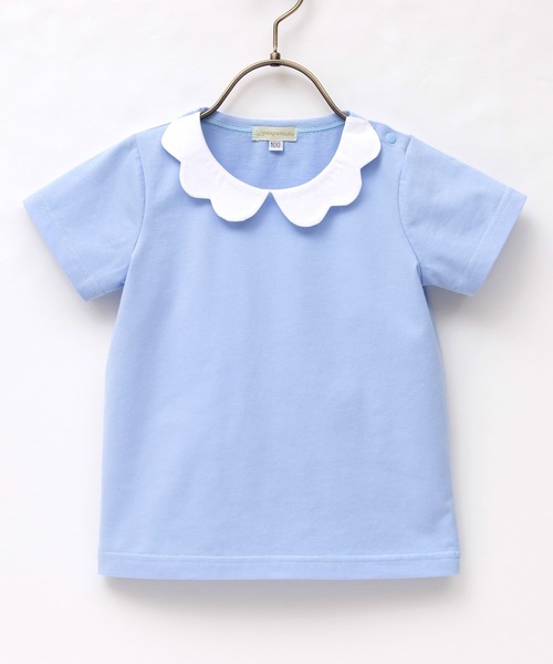 panpantutu（パンパンチュチュ）の「エンジェルカラートップス(半袖)(110-130cm)（Tシャツ/カットソー・キッズ・ミント/ライトブルー/ホワイト/スモークピンク・120cm/130cm/110cm）」の9枚目の写真