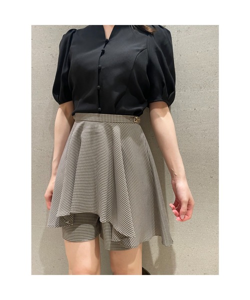 SNIDEL（スナイデル）の「ショートパンツ（その他パンツ・レディース・ライトベージュ/ブラック/チェック・1/0）」の5枚目の写真