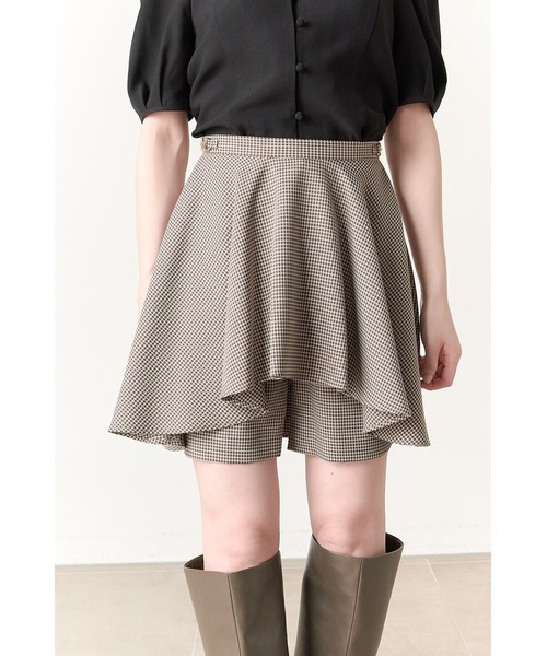 SNIDEL（スナイデル）の「ショートパンツ（その他パンツ・レディース・ライトベージュ/ブラック/チェック・1/0）」の12枚目の写真