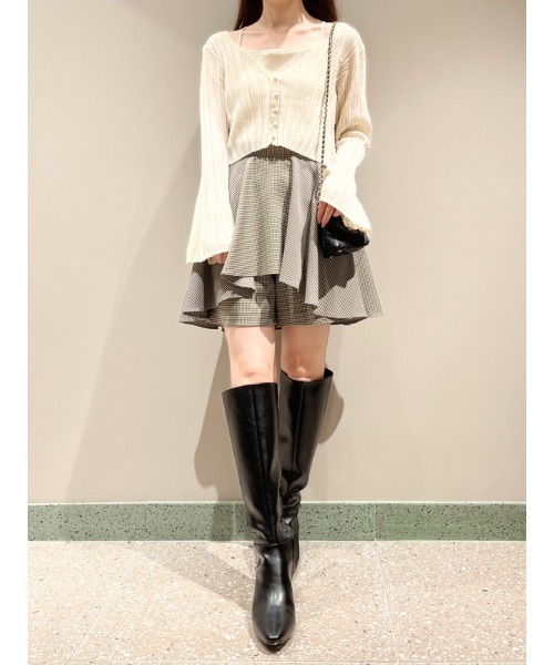 SNIDEL（スナイデル）の「ショートパンツ（その他パンツ・レディース・ライトベージュ/ブラック/チェック・1/0）」の16枚目の写真