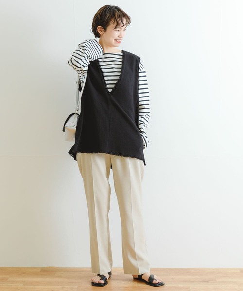 【美品】URBAN RESEARCH アーバンリサーチ カウチン ベスト フリー セール】new basic リネンチュニックベスト（ベスト）｜URBAN