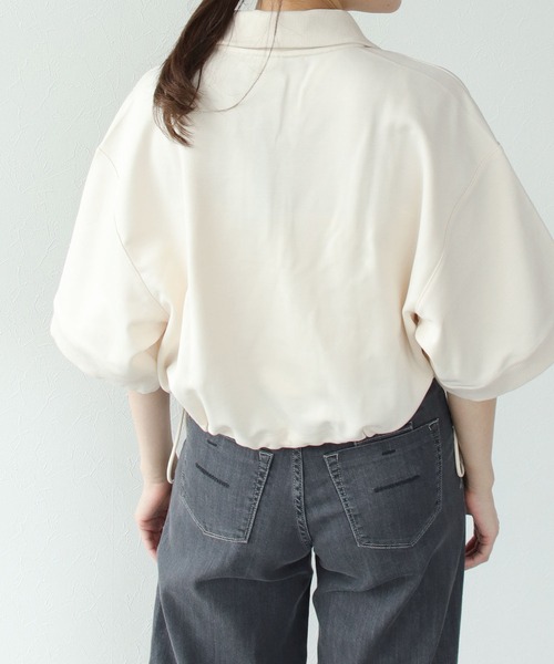 adidas Originals（アディダスオリジナルス）の「adidas originals / POLO(クロップド丈ポロシャツ)（ポロシャツ・レディース・アイボリー・38）」の4枚目の写真