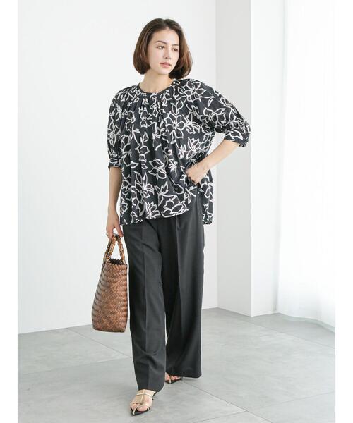 Te chichi（テチチ）の「リネンライクハイウエストパンツ（セットアップ可）（その他パンツ・レディース・パープル/ブラウン/ブラック・S/M）」の7枚目の写真