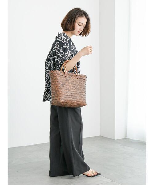 Te chichi（テチチ）の「リネンライクハイウエストパンツ（セットアップ可）（その他パンツ・レディース・パープル/ブラウン/ブラック・S/M）」の9枚目の写真