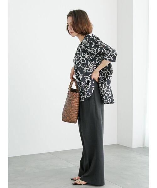 Te chichi（テチチ）の「リネンライクハイウエストパンツ（セットアップ可）（その他パンツ・レディース・パープル/ブラウン/ブラック・S/M）」の10枚目の写真