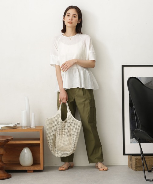 LB.03/パール釦ラミーブラウス