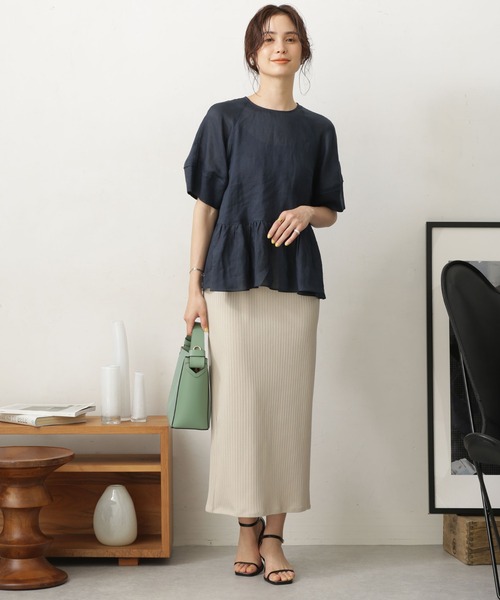 LB.03/パール釦ラミーブラウス