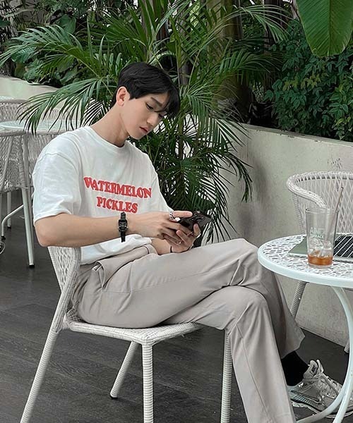 ASCLO(エジュクロ)の「ASCLO Watermelon Short Sleeve T Shirt(Tシャツ/カットソー・メンズ・ホワイト/ピンク系その他・FREE)」の7枚目の写真