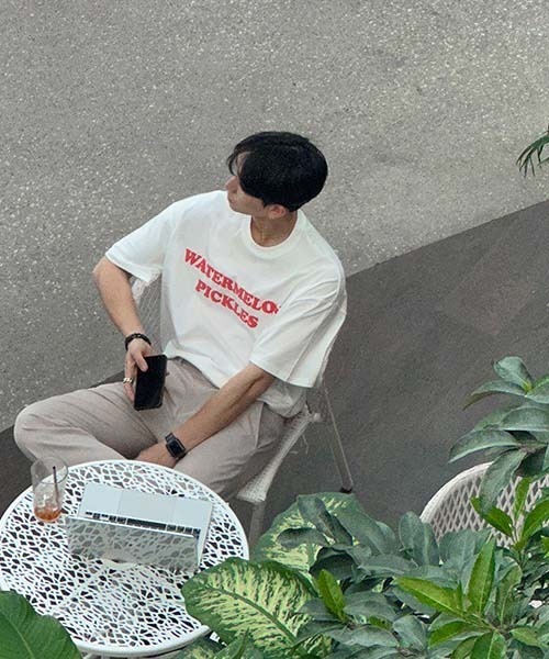 ASCLO(エジュクロ)の「ASCLO Watermelon Short Sleeve T Shirt(Tシャツ/カットソー・メンズ・ホワイト/ピンク系その他・FREE)」の6枚目の写真