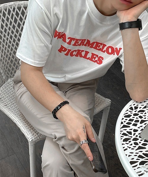 ASCLO(エジュクロ)の「ASCLO Watermelon Short Sleeve T Shirt(Tシャツ/カットソー・メンズ・ホワイト/ピンク系その他・FREE)」の10枚目の写真