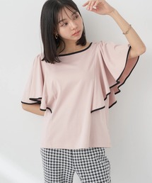 earth music&ecology | パイピングフレアスリーブカットソー(Tシャツ/カットソー)