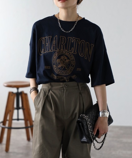 セール】CHARLTON刺繍ロゴTシャツ（Tシャツ/カットソー